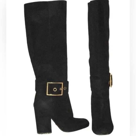 Gucci Kesha Pull On Buckle suede tall boots - Picture 2 of 7